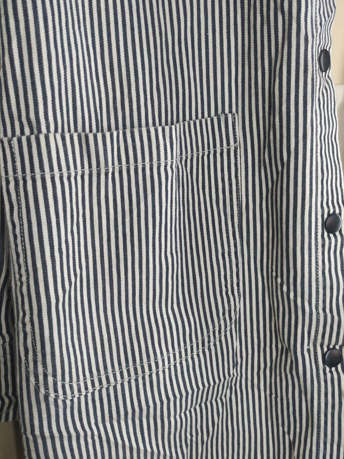 Casaca rayas negras talla M