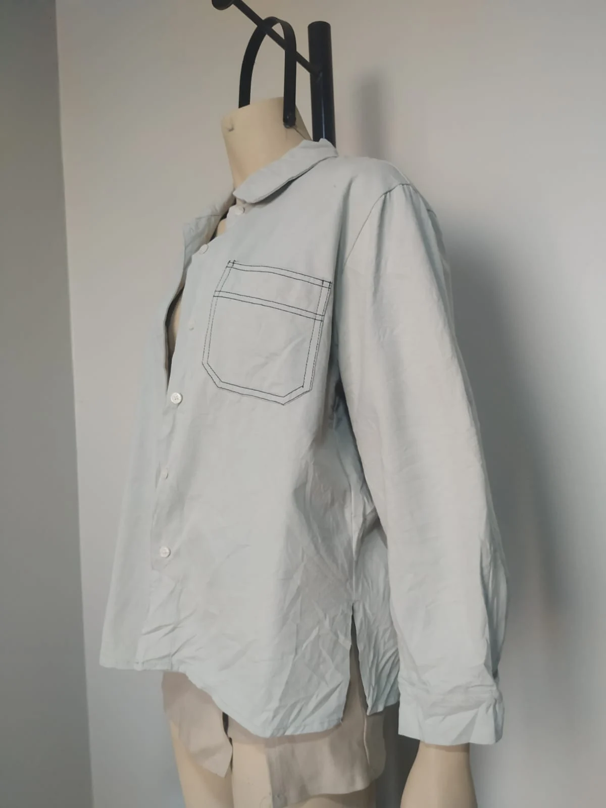 Casaca denim cemento talla M