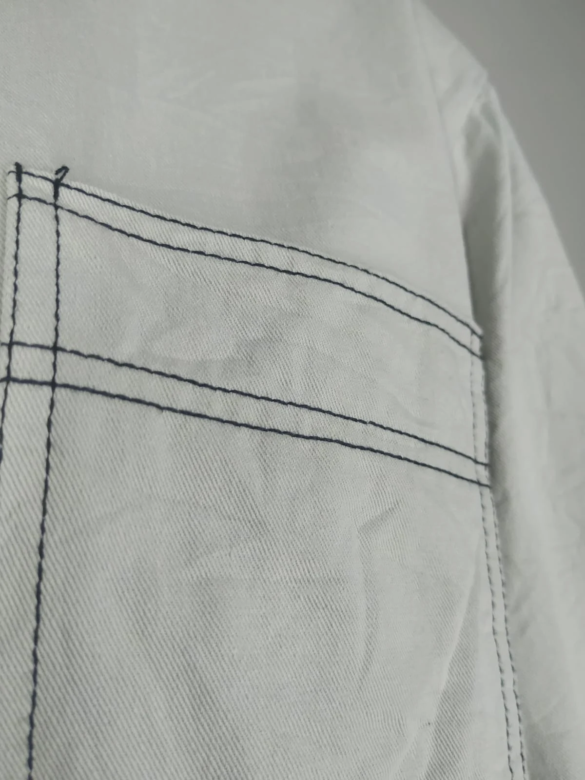 Casaca denim cemento talla M